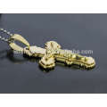 New style gold necklace cross pendant for men